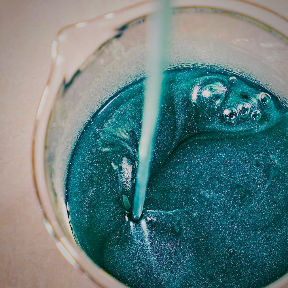 happy galaxy in beaker